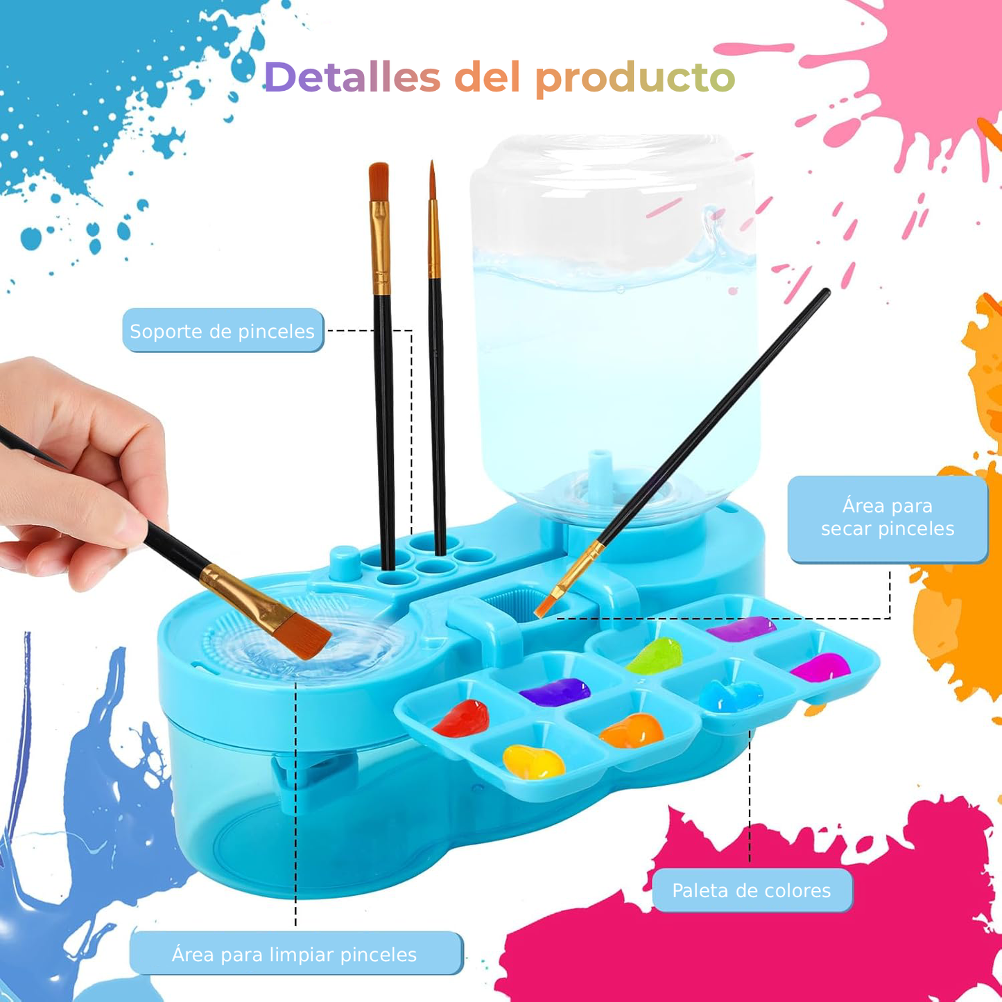 Pincelio™ Limpiador Automático de Pinceles